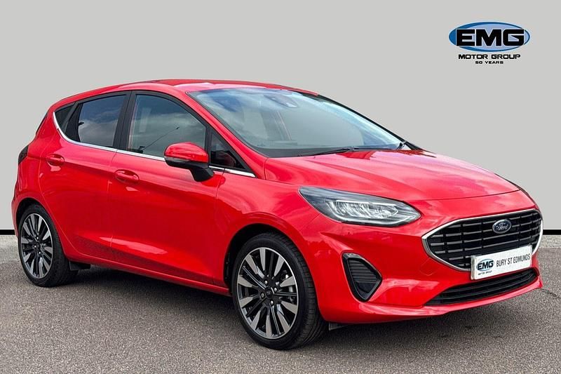 Red Used 2022 Ford Fiesta Titanium Hatchback | £17,995 (Expensive) - Image 1/3