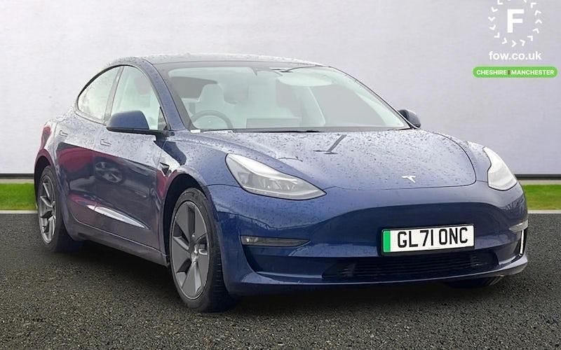 Used Tesla Model 3 Long Range AWD 258 kW (351 HP) 2022 Blue Sedan