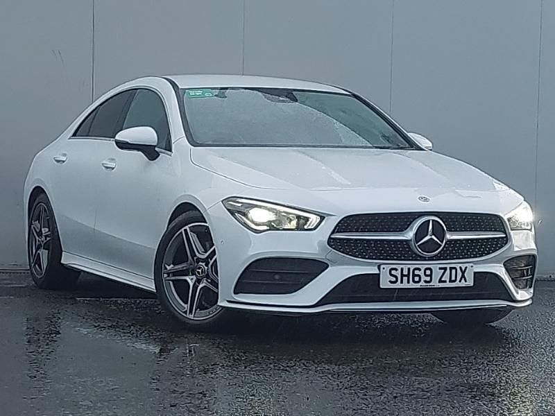 White Used 2020 Mercedes CLA180 AMG line Sedan | £19,998 (Good price) - Image 1/4