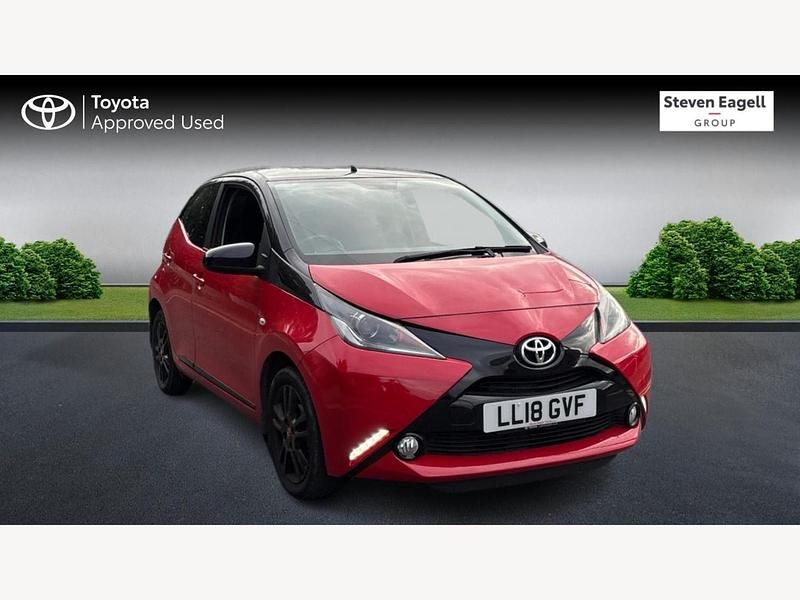 Red Used 2018 Toyota Aygo X-cite Hatchback | £8,178 (Fair price) - Image 1/3