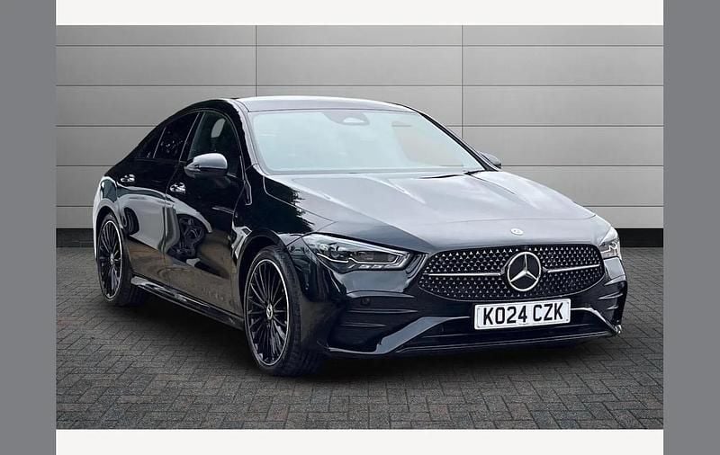 Cosmos black Used 2024 Mercedes CLA220 AMG Line Premium Plus Sedan | £32,981 (Fair price) - Image 1/4