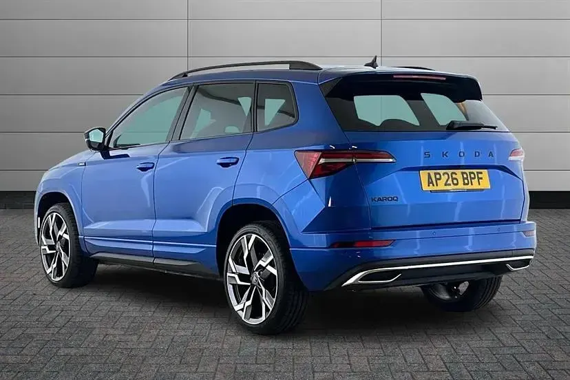 New Skoda Karoq SportLine 150 HP (110 kW) 2026 Race blue SUV