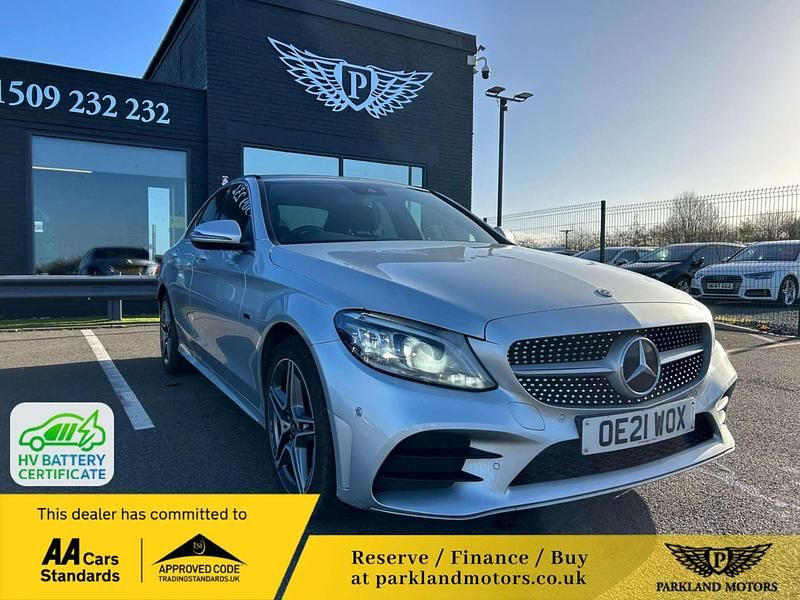 Used Mercedes C300e AMG line 2021 Silver Sedan