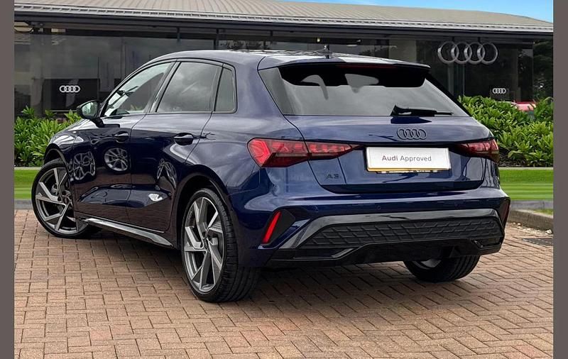 Used Audi A3 Black Edition 147 HP (108 kW) 2025 Blue Hatchback