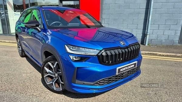 Blue Used 2025 Skoda Kodiaq SportLine SUV | £37,990 (Expensive) - Image 1/4