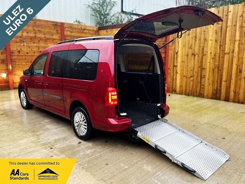 Red Used 2021 VW Caddy Maxi MPV | £19,945 (Fair price) - Image 1/3