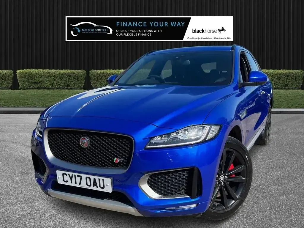 Begagnad Jaguar F-Pace S 300 HK (220 kW) 2017 Blå SUV