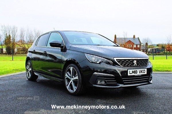 Black Used 2018 Peugeot 308 GT-line Hatchback | £8,995 (Fair price) - Image 1/4