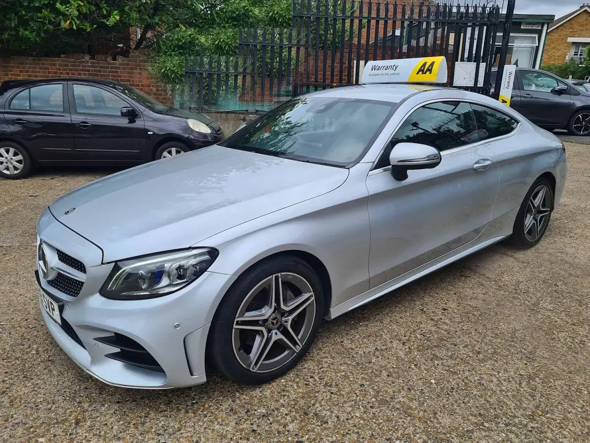 Used Mercedes C220 AMG Line Premium 2019 Silver Coupe