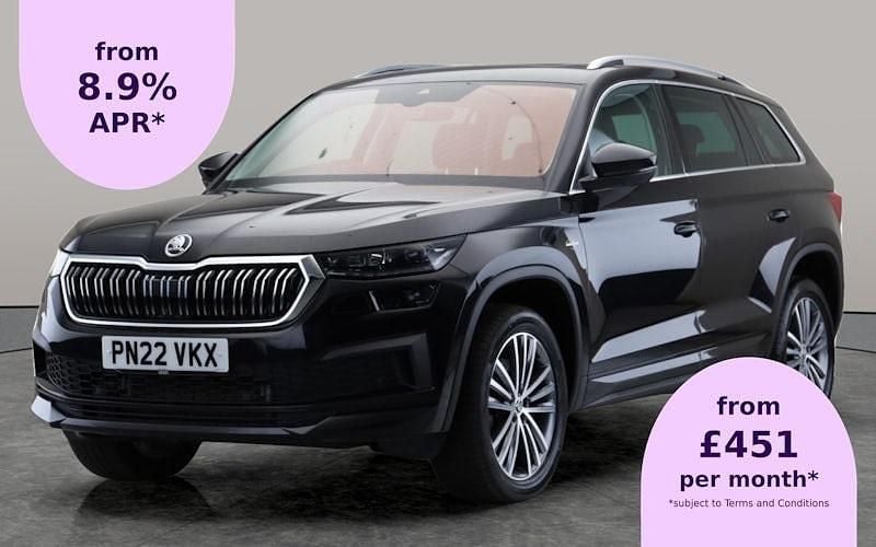 Black Used 2022 Skoda Kodiaq LAURIN & KLEMENT SUV | £29,434 (Good price) - Image 1/2