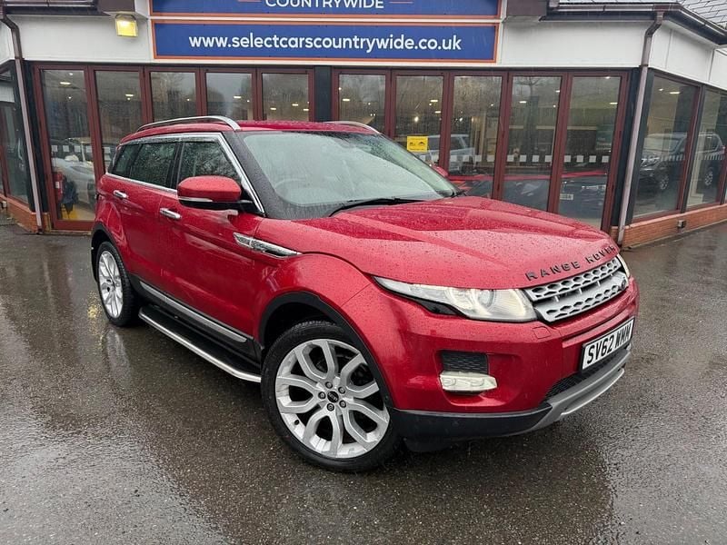 Begagnad Land Rover Range Rover evoque Prestige 150 HK (110 kW) 2012 Röd SUV