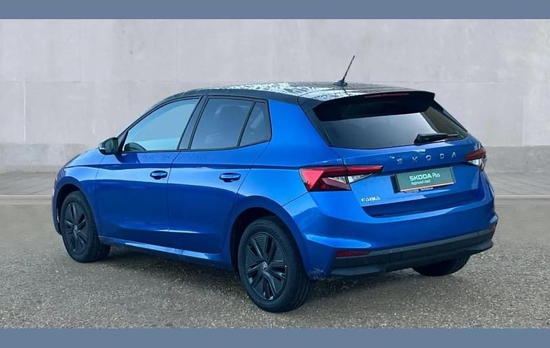 Used Skoda Fabia Design Edition 116 HP (85 kW) 2025 Race blue black magic pearlescent Hatchback