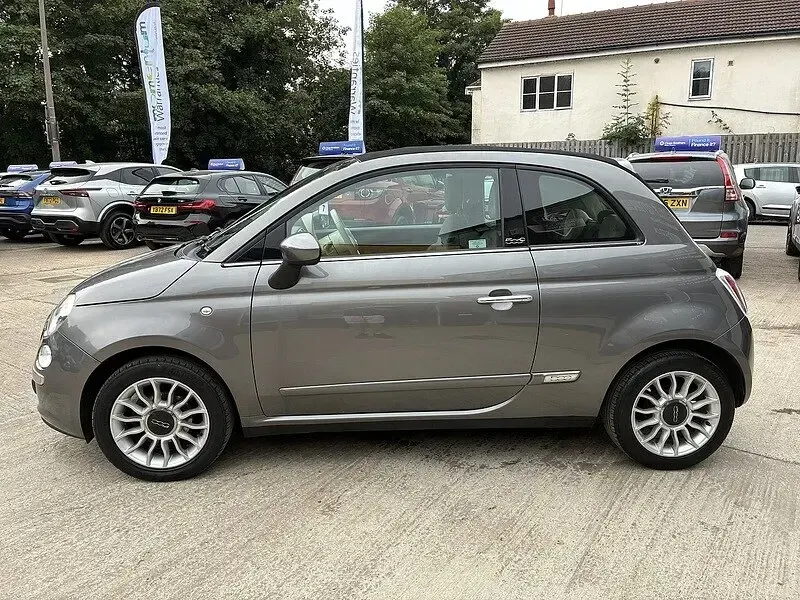 Used Fiat 500 Lounge 69 HP (50 kW) 2012 Grey Cabriolet