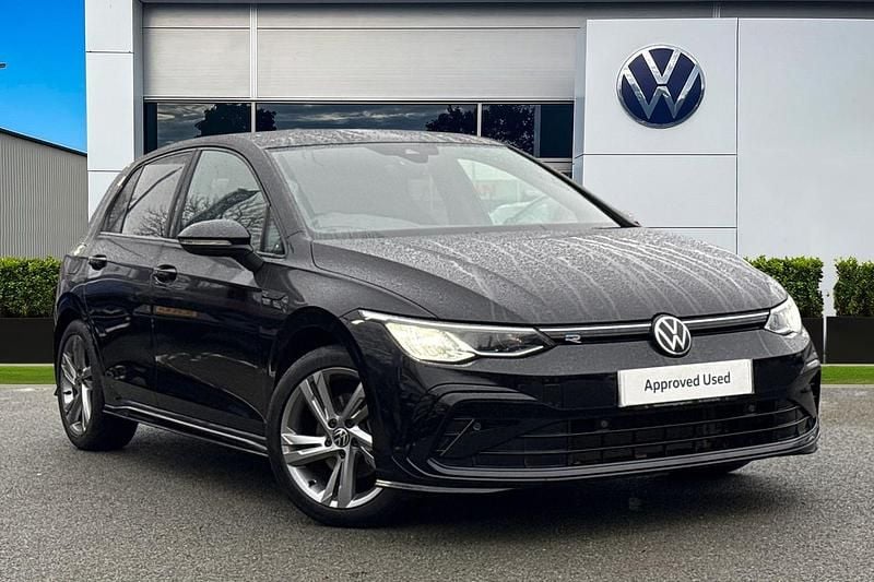 Black Used 2021 VW Golf VII R-line Hatchback | £16,390 (Good price) - Image 1/4