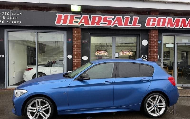 Used BMW 118 M Sport 136 HP (100 kW) 2017 Blue Hatchback