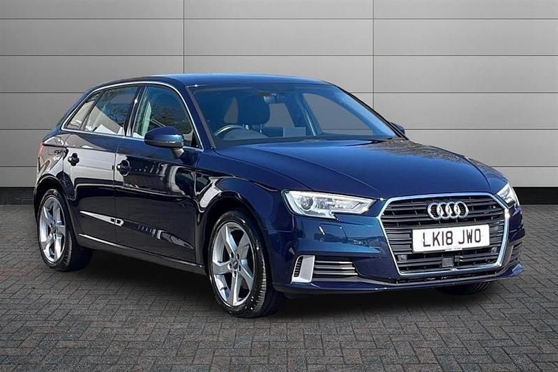 Used Audi A3 Sport 150 HP (110 kW) 2018 Blue Sedan