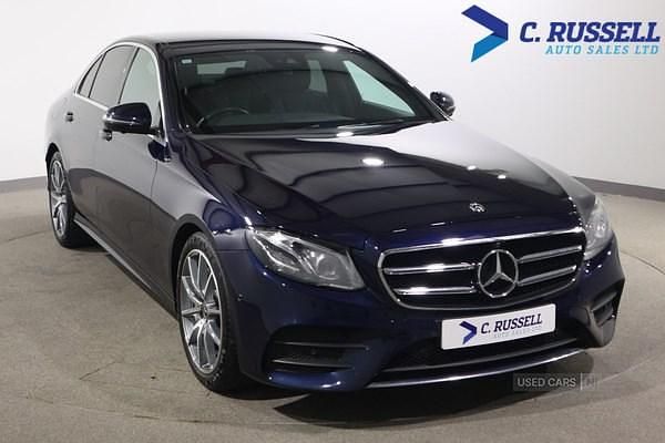 Used Mercedes E200 AMG line 184 HP (135 kW) 2020 Blue Sedan