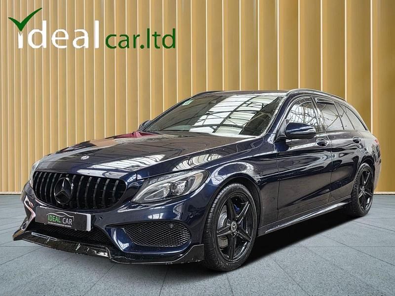 Used Mercedes C220 AMG line 2018 Blue Estate