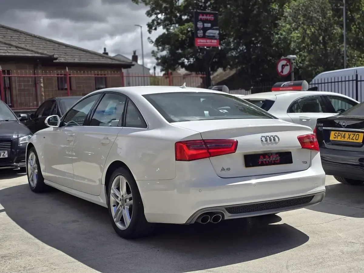 Used Audi A6 S-Line 2014 White Sedan