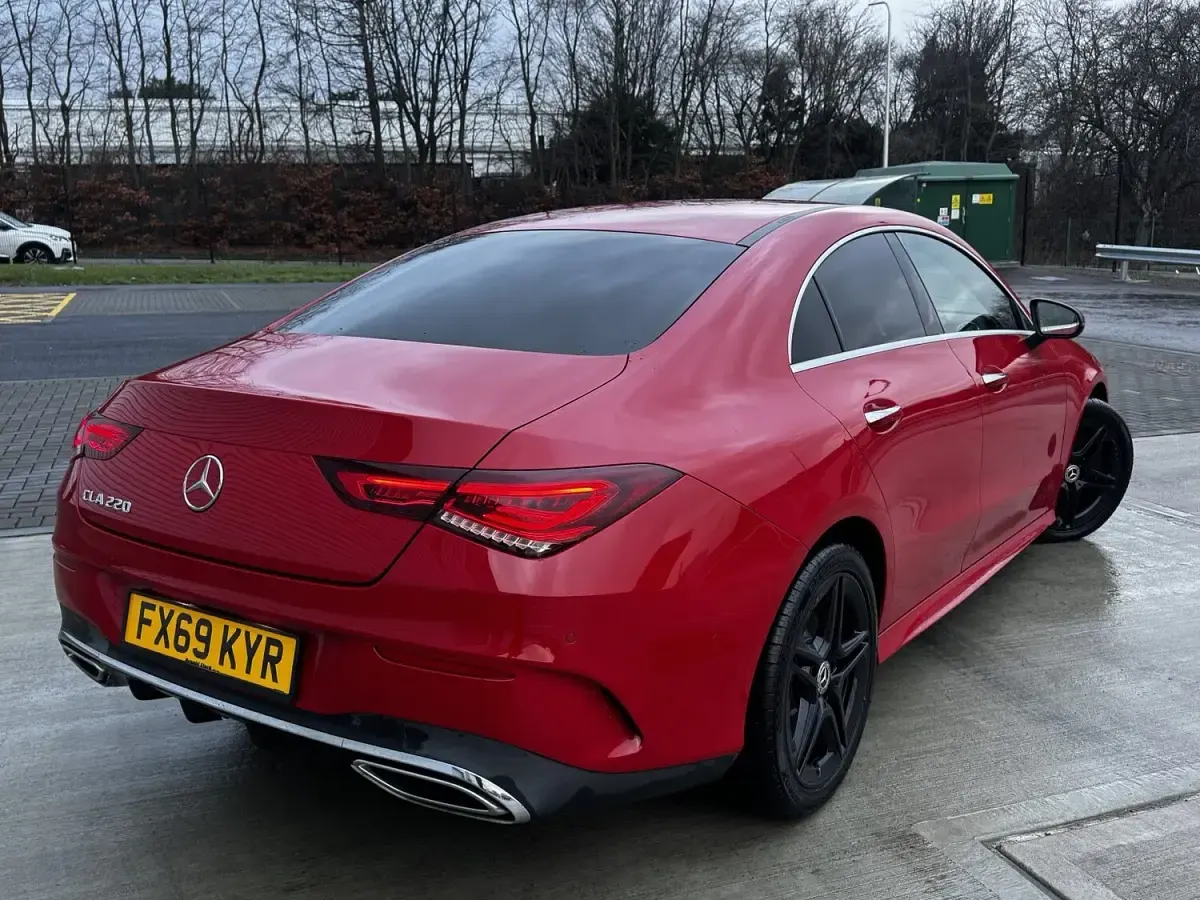 Used Mercedes CLA220 AMG line 190 HP (139 kW) 2019 Red Sedan
