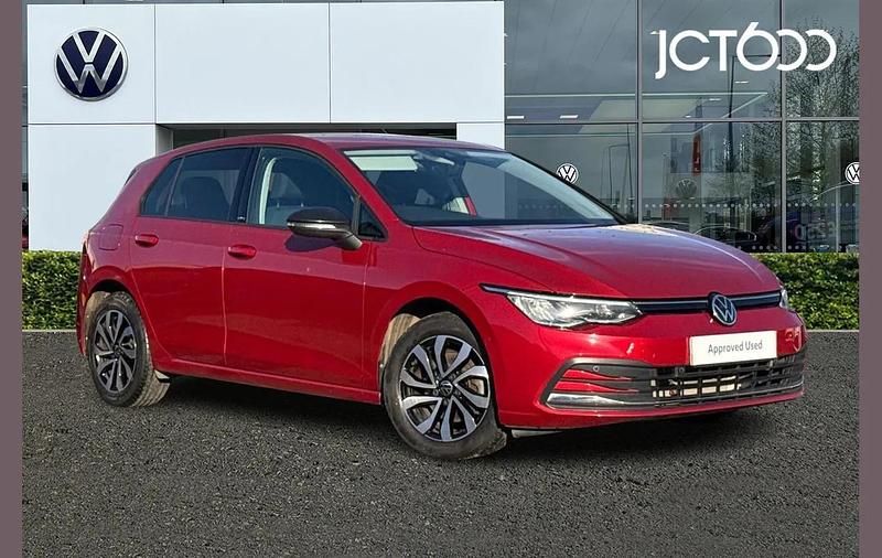 Red Used 2021 VW Golf VIII Active Hatchback | £17,697 (Fair price) - Image 1/4