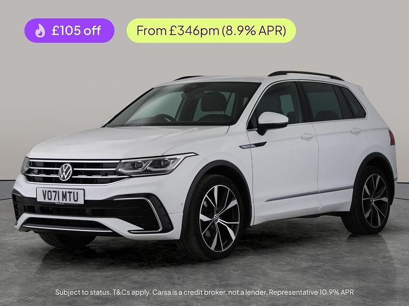 White Used 2021 VW Tiguan R-line SUV | £22,619 (Fair price) - Image 1/3