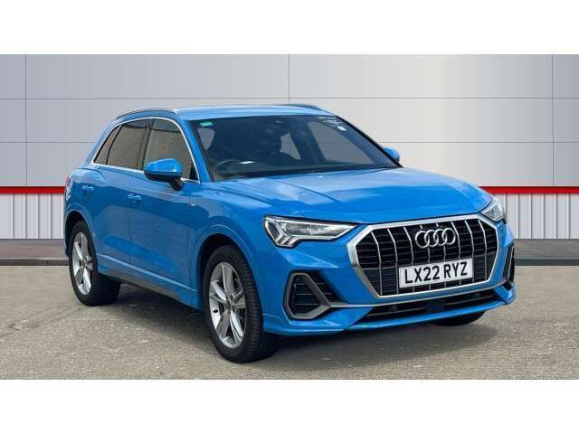 Blue Used 2022 Audi Q3 S-Line SUV | £26,648 (Good price) - Image 1/4