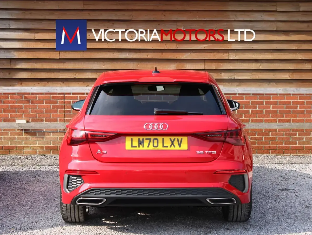 Used Audi A3 S-Line 150 HP (110 kW) 2020 Red Sedan