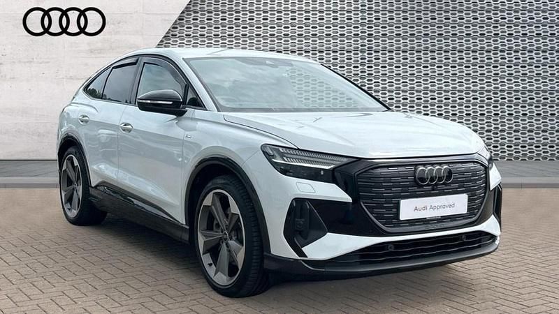 White Used 2023 Audi Q4 e-tron Black Edition SUV | £33,985 (Expensive) - Image 1/4