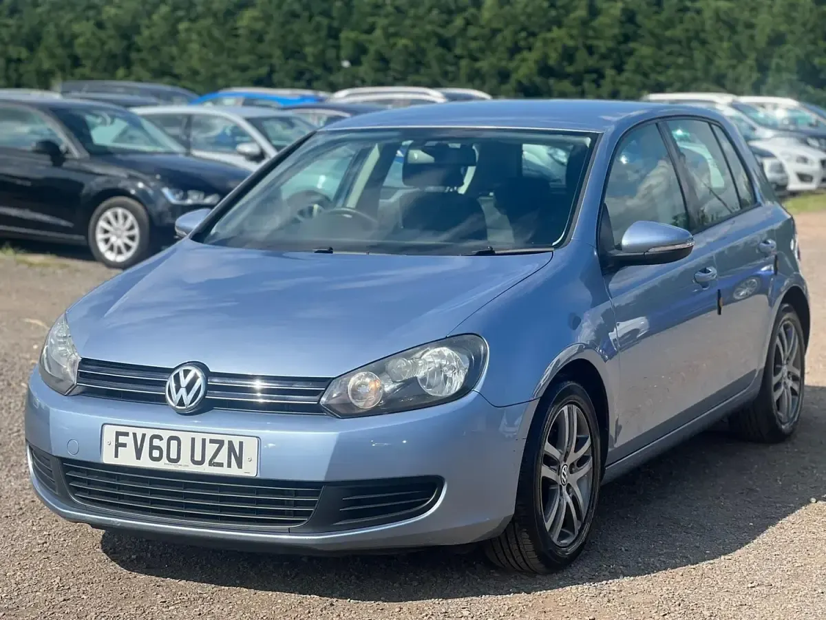 Used VW Golf VI SE 105 HP (77 kW) 2010 Blue Hatchback