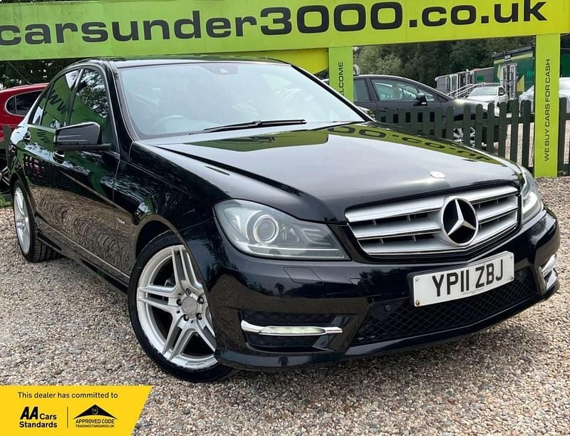 Black Used 2011 Mercedes C220 Sedan | £5,850 (Fair price) - Image 1/4