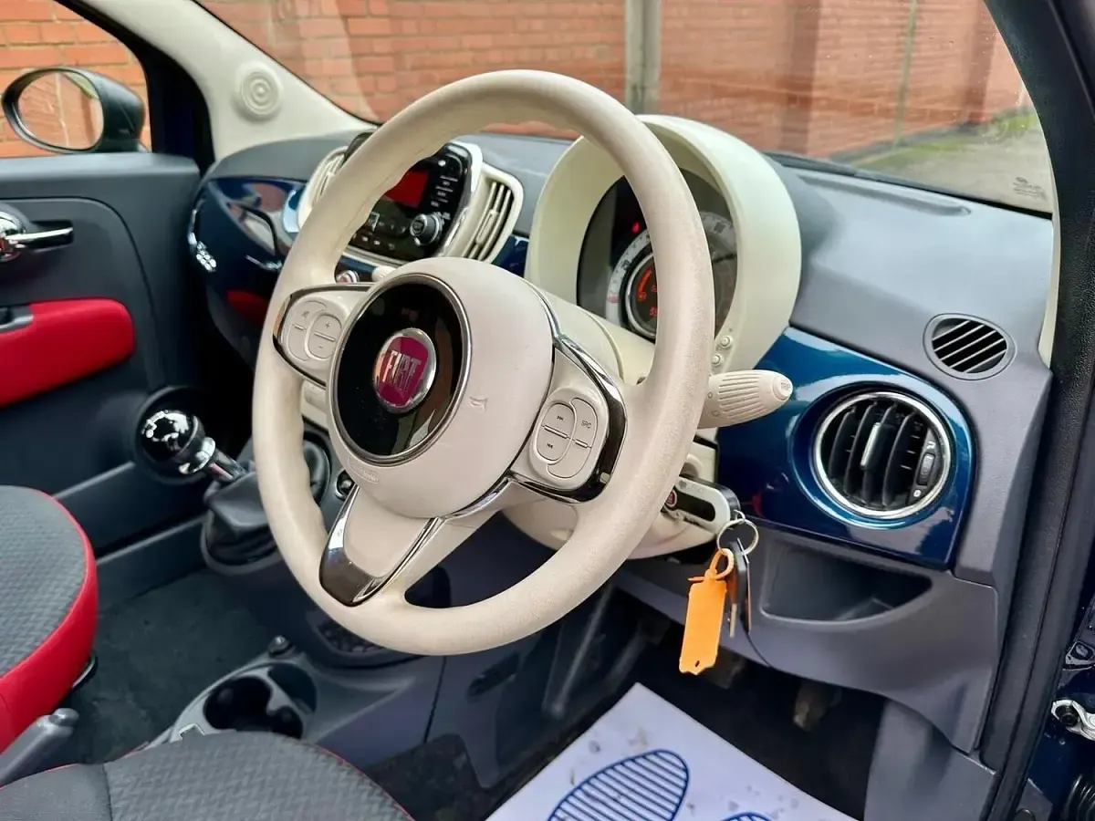 Used Fiat 500 Pop 69 HP (50 kW) 2016 Blue Hatchback