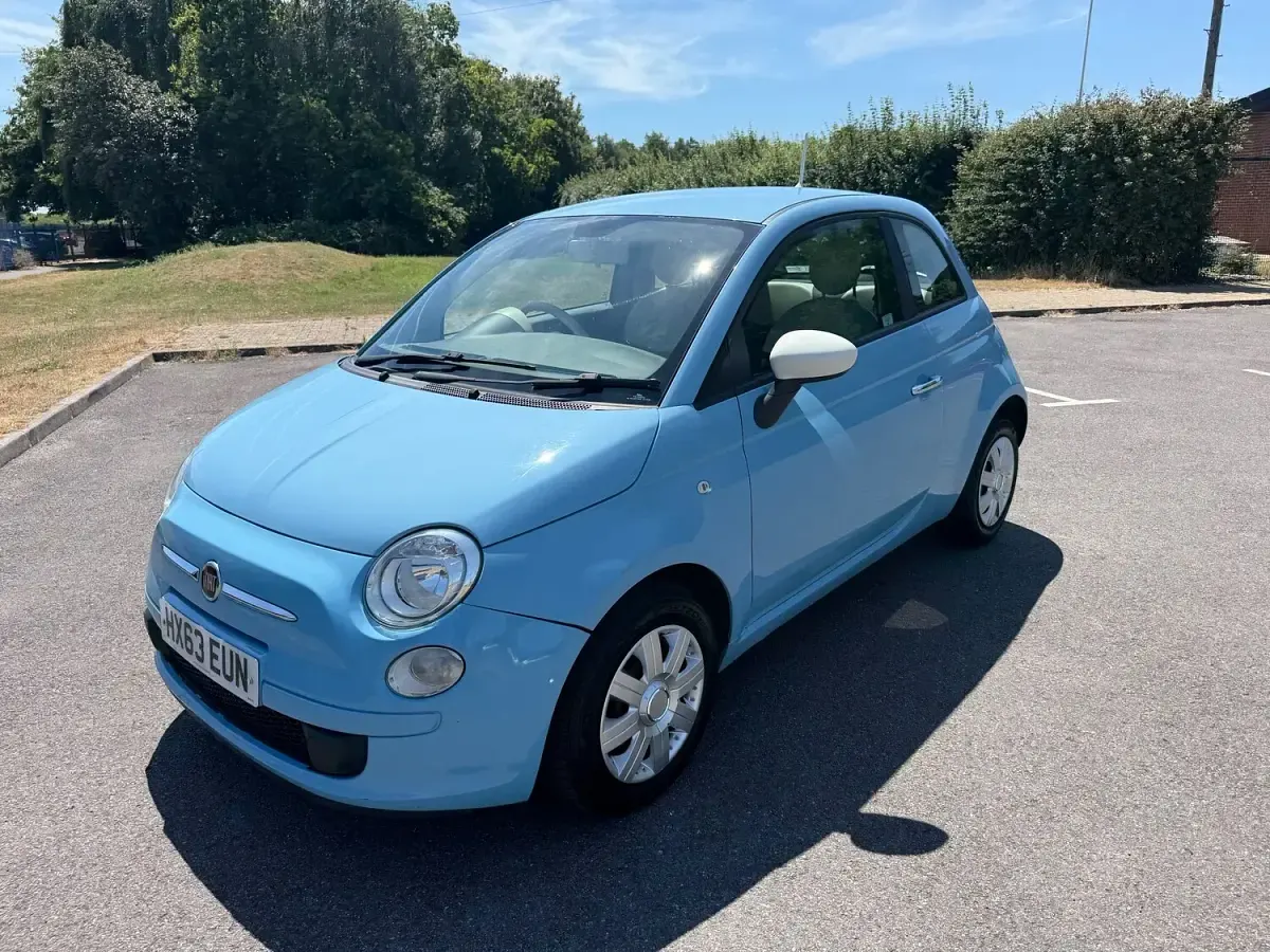 Used Fiat 500 69 HP (50 kW) 2013 Blue Hatchback