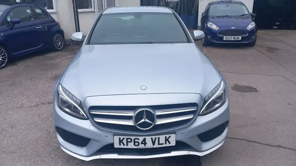 Begagnad Mercedes C220 AMG line 170 HK (125 kW) 2014 Silver Sedan