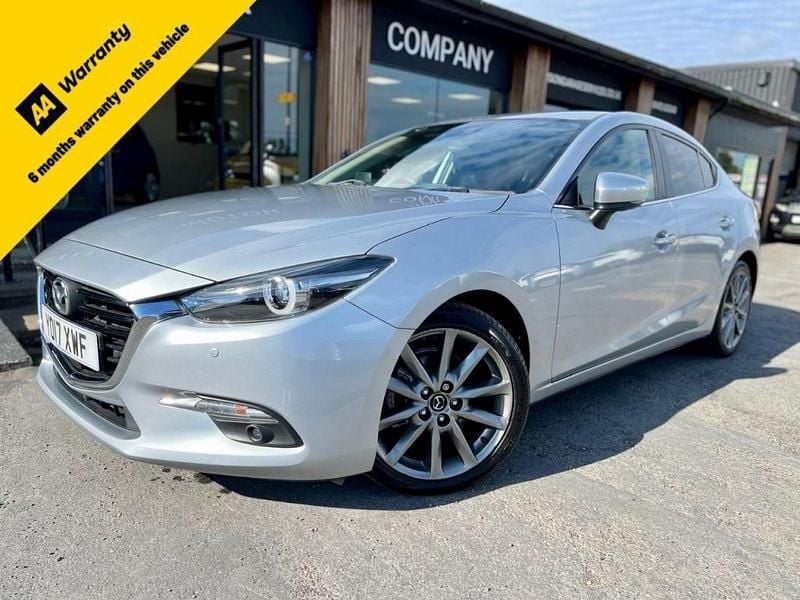 Silver Used 2017 Mazda 3 Inclusive Sedan | £7,495 (Fair price) - Image 1/4