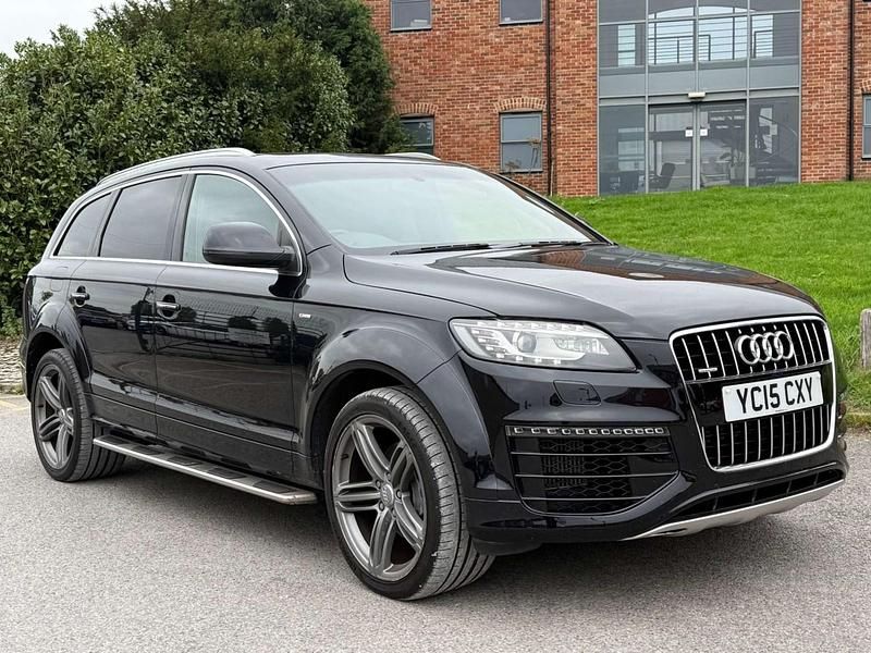 Black Used 2015 Audi Q7 S-Line SUV | £17,495 (Fair price) - Image 1/3