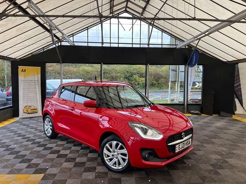 Red Used 2021 Suzuki Swift SZ-T Hatchback | £10,995 (Good price) - Image 1/3