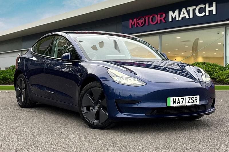 Blue Used 2021 Tesla Model 3 Standard Range Plus Sedan | £18,303 (Fair price) - Image 1/4