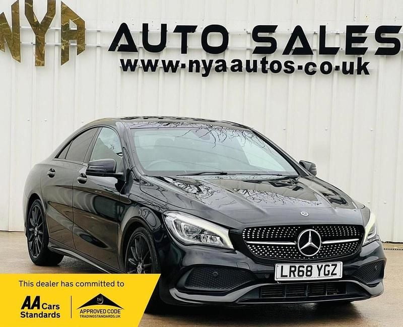 Used Mercedes CLA220 AMG line 2018 Black Sedan