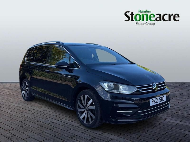 Black Used 2021 VW Touran R-line MPV | £16,000 (Good price) - Image 1/4