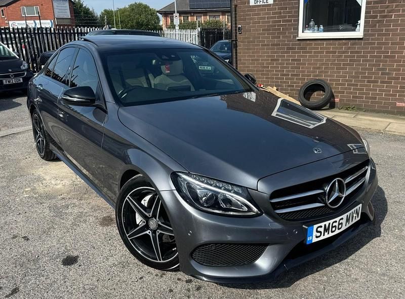 Grey Used 2017 Mercedes C220 AMG Line Premium Plus Sedan | £11,499 (Super price) - Image 1/4