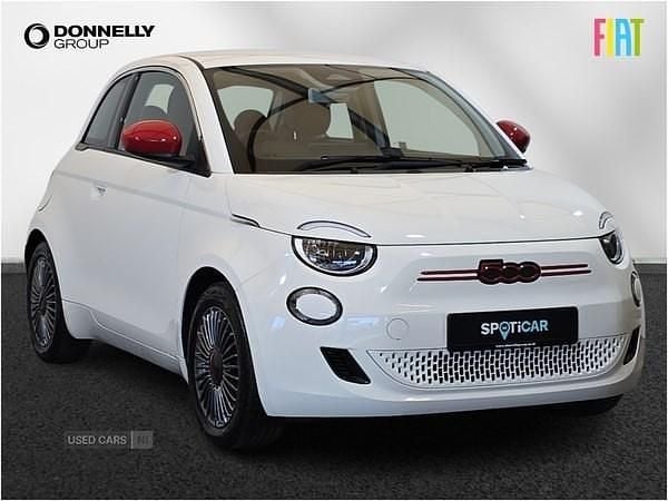 White Used 2021 Fiat 500e Red Hatchback | £11,995 (Fair price) - Image 1/4