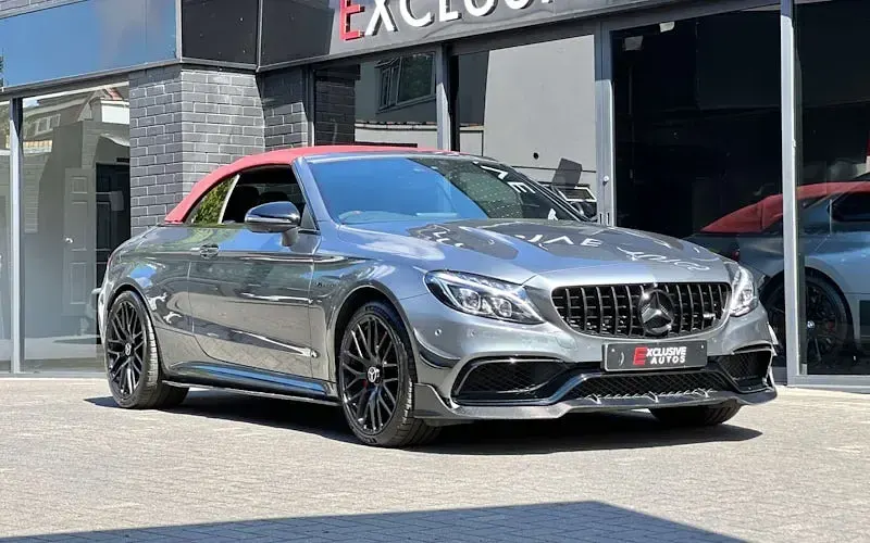 Used Mercedes C63S AMG Premium 510 HP (375 kW) 2017 Grey Cabriolet