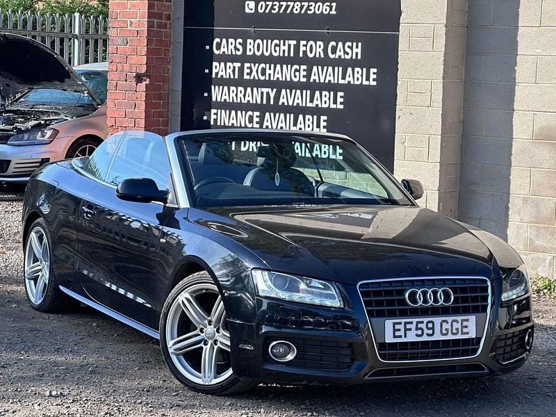 Black Used 2010 Audi A5 Cabriolet S-Line Cabriolet | £5,995 (Fair price) - Image 1/4