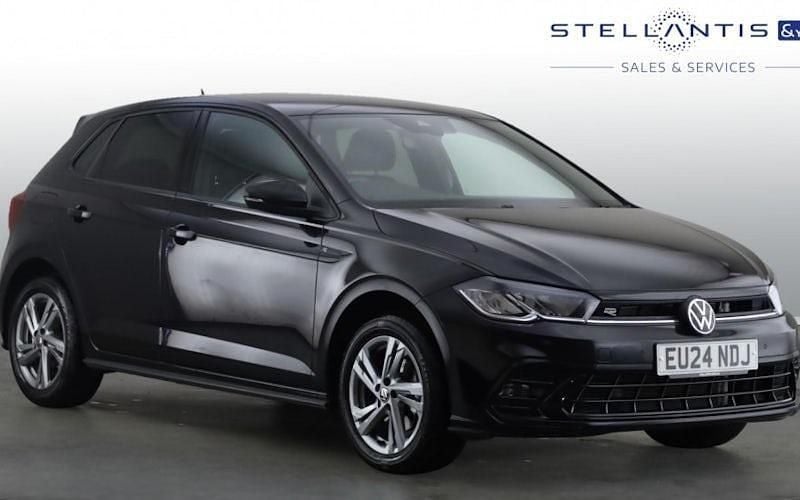 Black Used 2024 VW Polo R-line Hatchback | £20,302 (Fair price) - Image 1/4