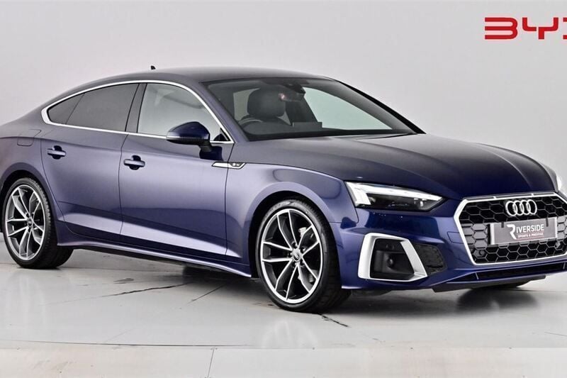 Blue Used 2021 Audi A5 Sportback S-Line Hatchback | £21,380 (Super price) - Image 1/4