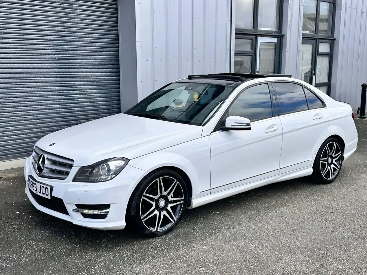 Used Mercedes C250 AMG 2014 White Sedan