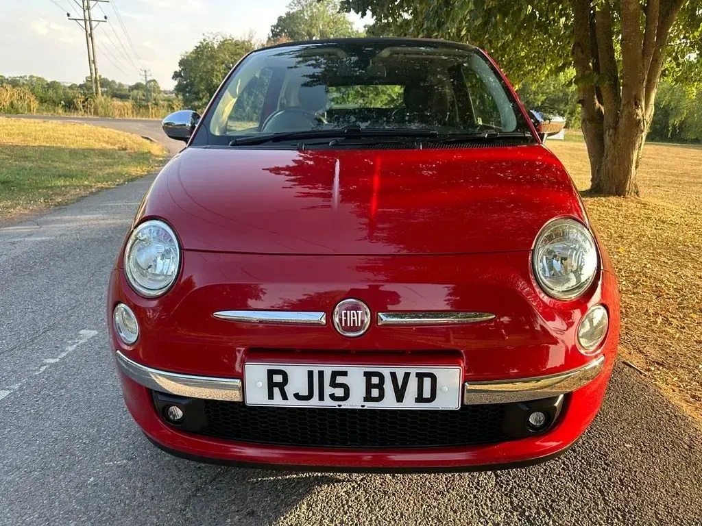 Used Fiat 500 2015 Red Cabriolet