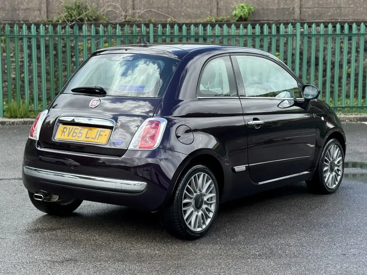 Used Fiat 500 Lounge 69 HP (50 kW) 2015 Blue Hatchback