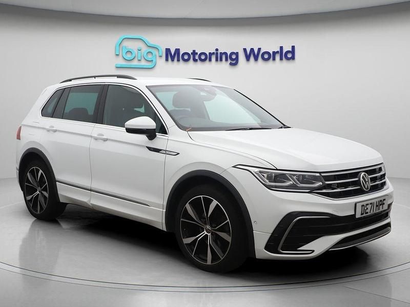 White Used 2021 VW Tiguan R-line SUV | £22,700 (Good price) - Image 1/4